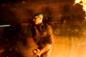 مراسم زنجير آتشي در روستاي بياضه